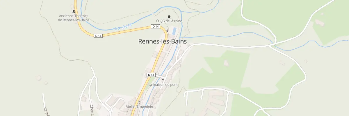 Plan du 34 Le Village à Rennes-les-Bains