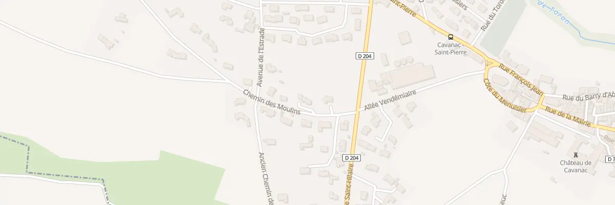 Plan du 5281 Che des Moulins à Cavanac