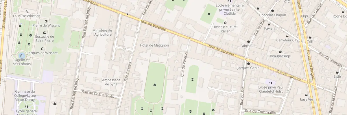 Plan du 55 Rue de Varenne à Paris 7e Arrondissement