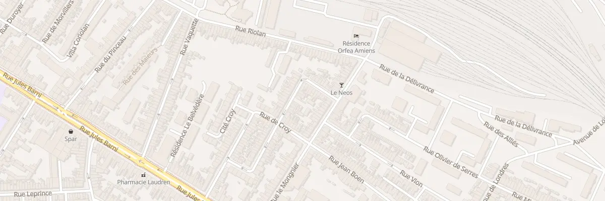 Plan du 58 Rue Sire Bernard à Amiens