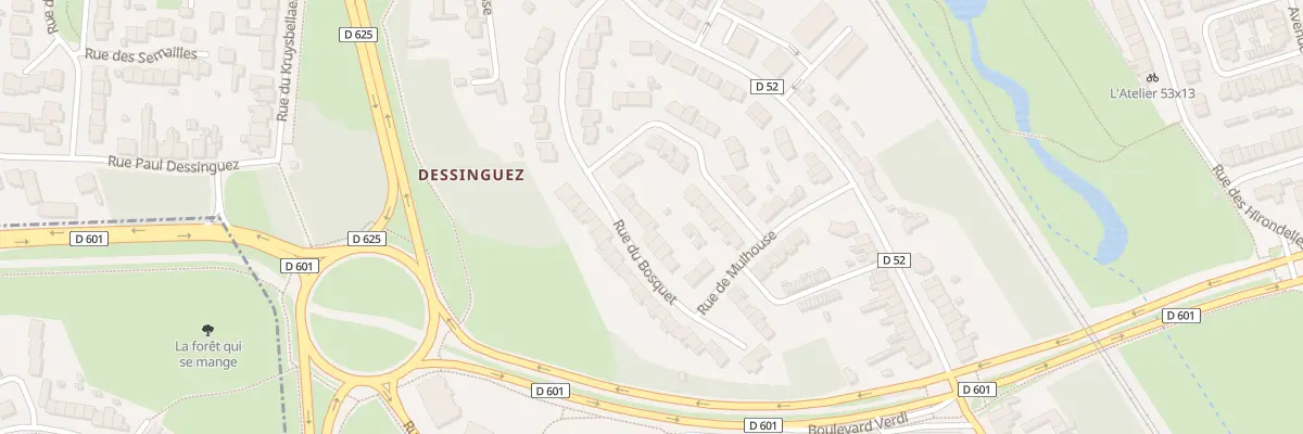 Plan du 22 Rue du Bosquet à Dunkerque