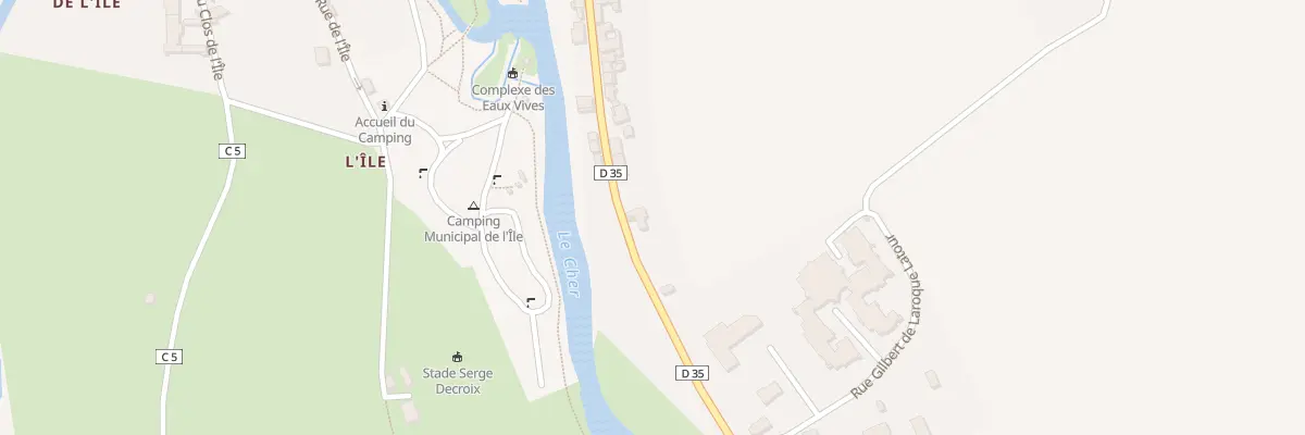 Plan du 45 Rue Porte Bruere à Châteauneuf-sur-Cher