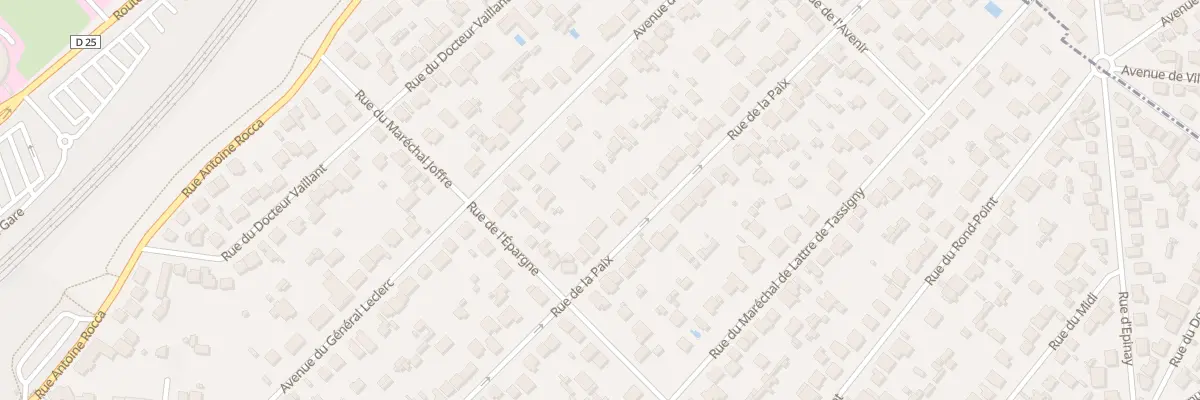 Plan du 75 Rue de la Paix à Sainte-Geneviève-des-Bois