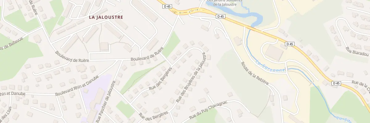 Plan du 4 Rue Bruyeres de Jaloustre à Ussel