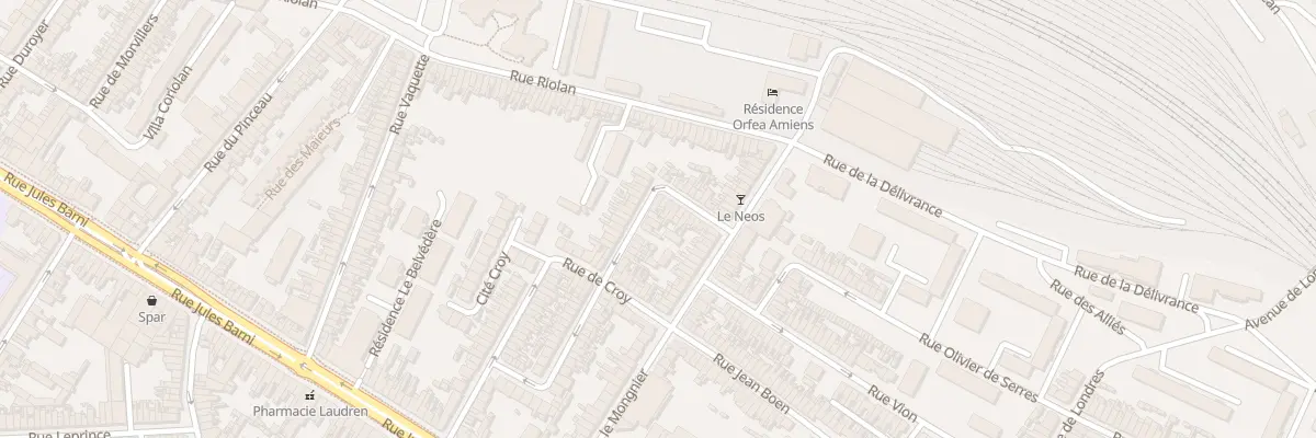 Plan du 62 Rue Sire Bernard à Amiens