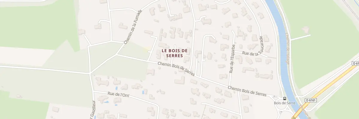 Plan du 16B Che du Bois de Serres à Carcassonne