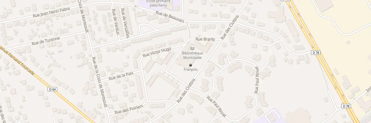 Plan du 3 Rue Branly à Montsoult
