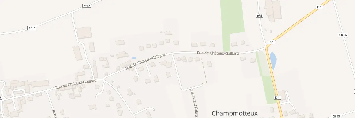 Plan du 32 Rue du Chateau Gaillard à Champmotteux