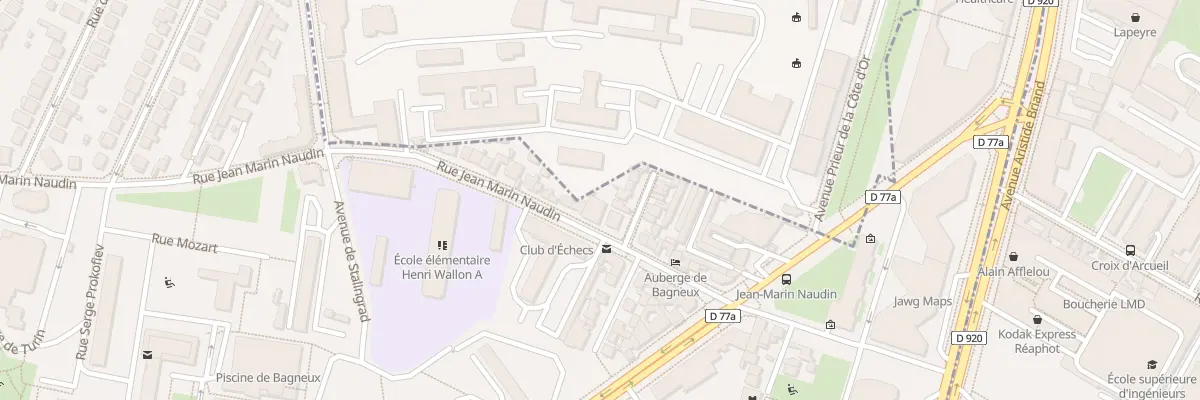 Plan du 97 Rue Jean Marin Naudin à Bagneux