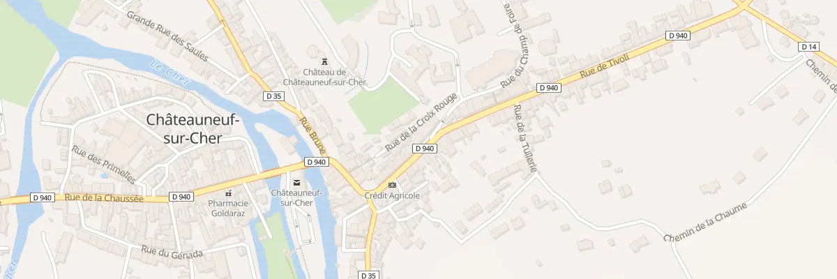 Plan du 29 Gr Grande Rue à Châteauneuf-sur-Cher