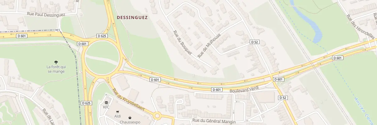 Plan du 13 Rue du Bosquet à Dunkerque