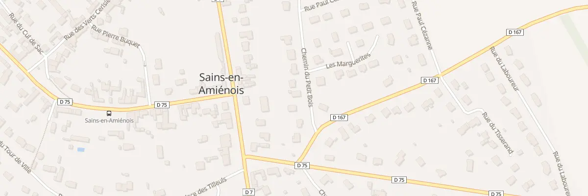 Plan du 7 Che du Petit Bois à Sains-en-Amiénois