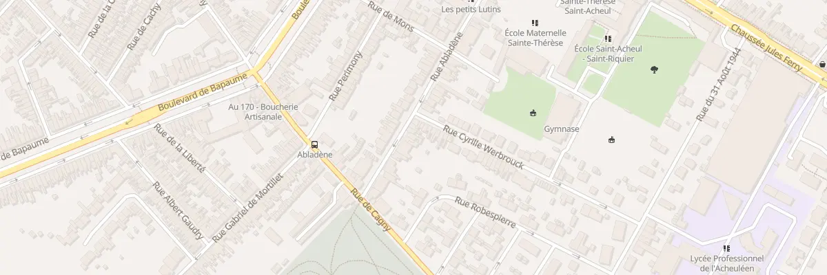 Plan du 83 Rue Abladène à Amiens