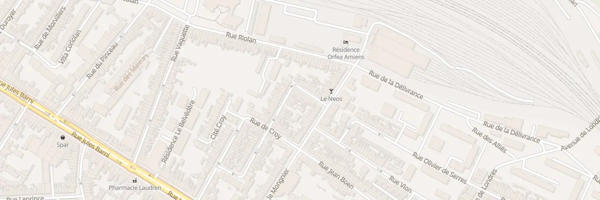 Plan du 70 Rue Sire Bernard à Amiens