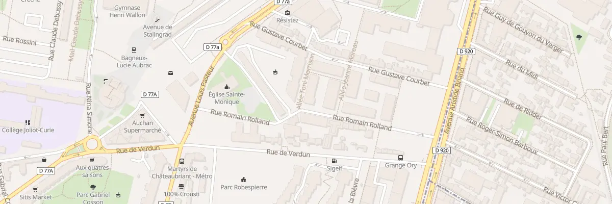 Plan du 2 All Toni-Morrison à Bagneux