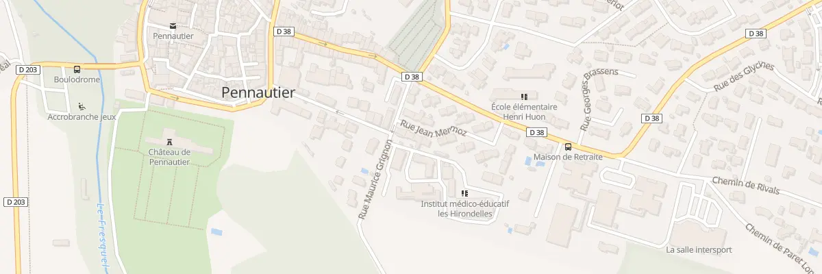Plan du 4 Rue Jean Mermoz à Pennautier