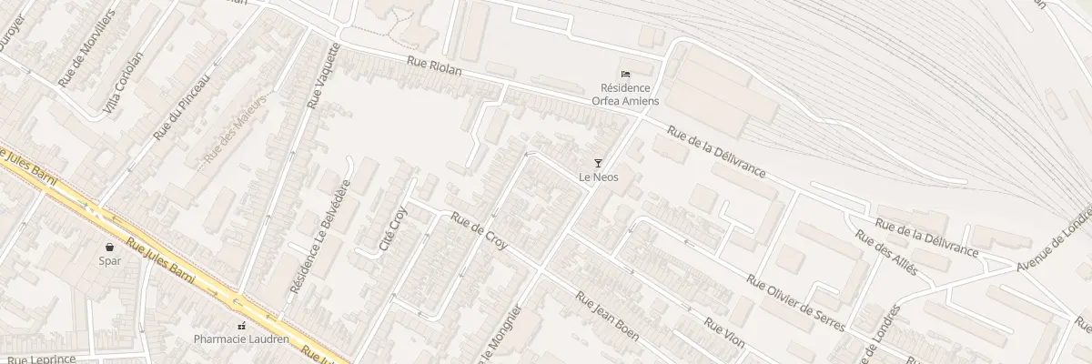 Plan du 72 Rue Sire Bernard à Amiens