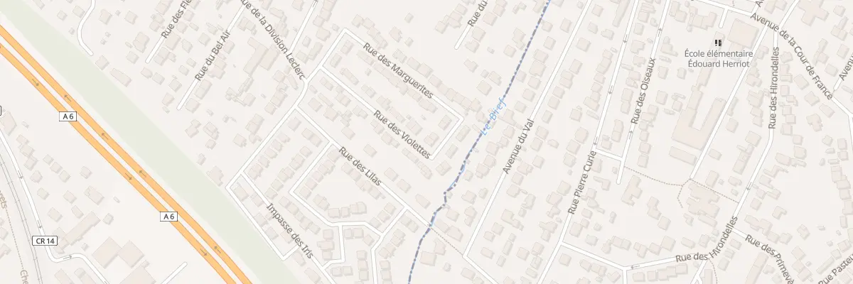 Plan du 21 Rue des Violettes à Chilly-Mazarin