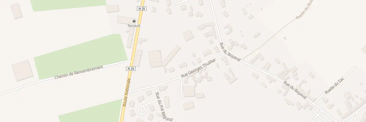 Plan du 8 Rue Georges Thuillier à Talmas