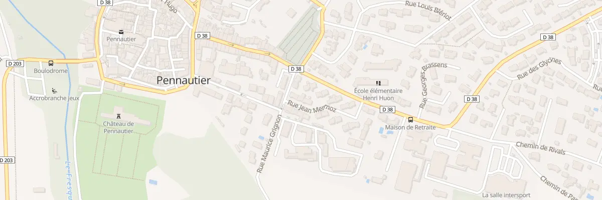 Plan du 3 Rue Jean Mermoz à Pennautier