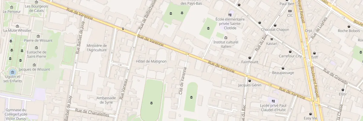 Plan du 53 Rue de Varenne à Paris 7e Arrondissement