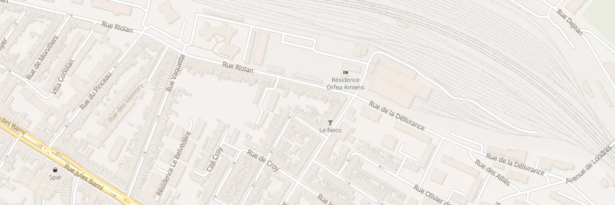Plan du 296 Rue Riolan à Amiens