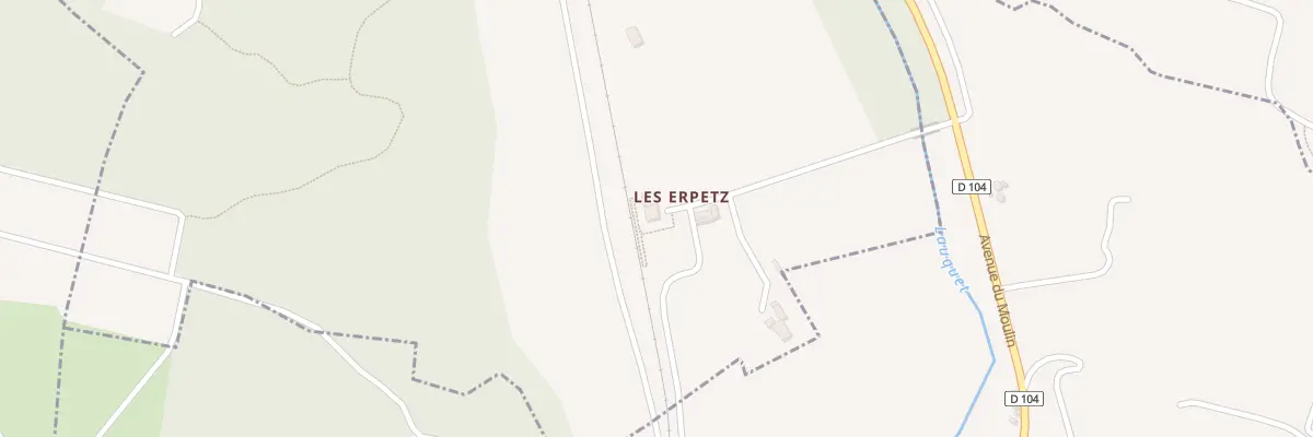 Plan du 156 Les Erpetz à Leuc