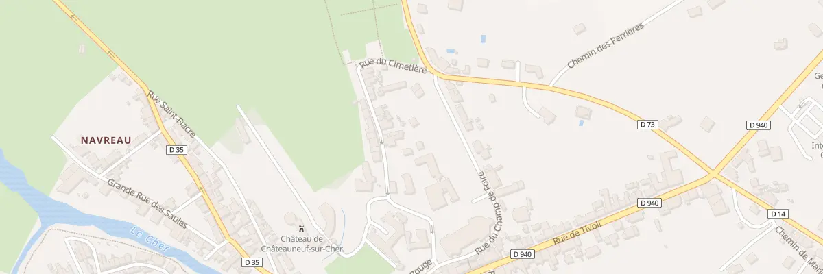 Plan du 4 Rue de la Ville Haute à Châteauneuf-sur-Cher