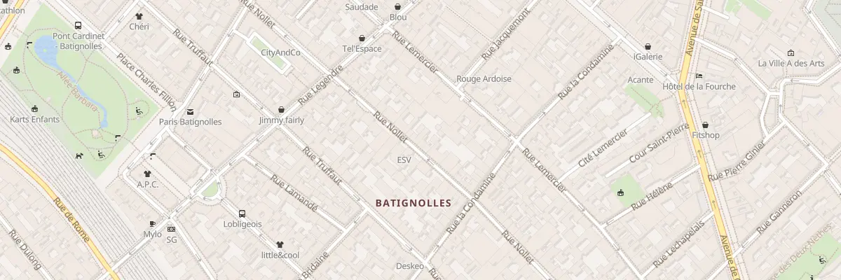 Plan du 62 Rue Nollet à Paris 17e Arrondissement
