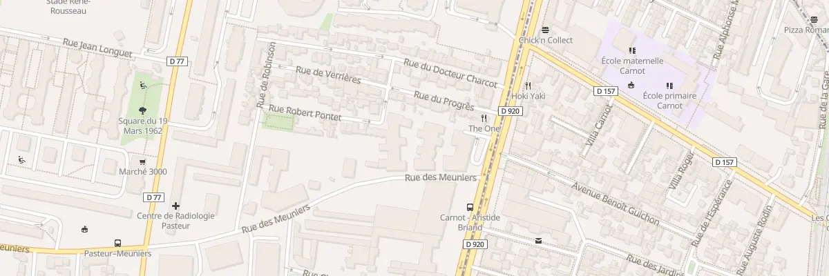 Plan du 151 Rue des Meuniers à Bagneux