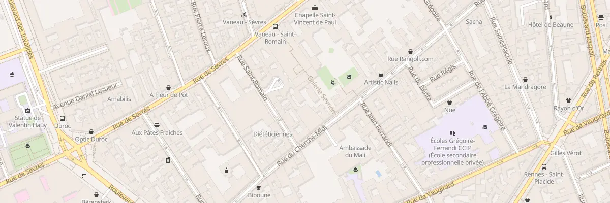 Plan du 98B Rue du Cherche-Midi à Paris 6e Arrondissement