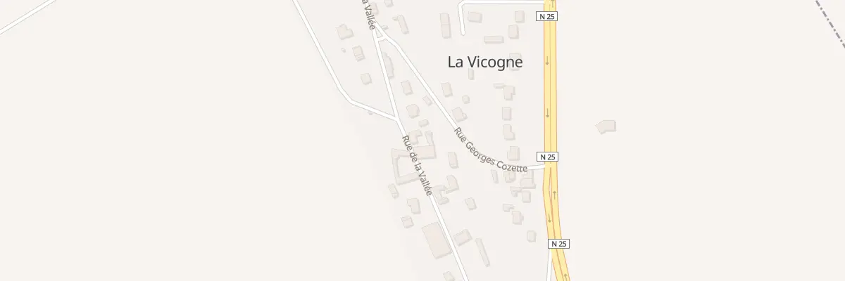 Plan du 13 Rue de la Vallée à La Vicogne