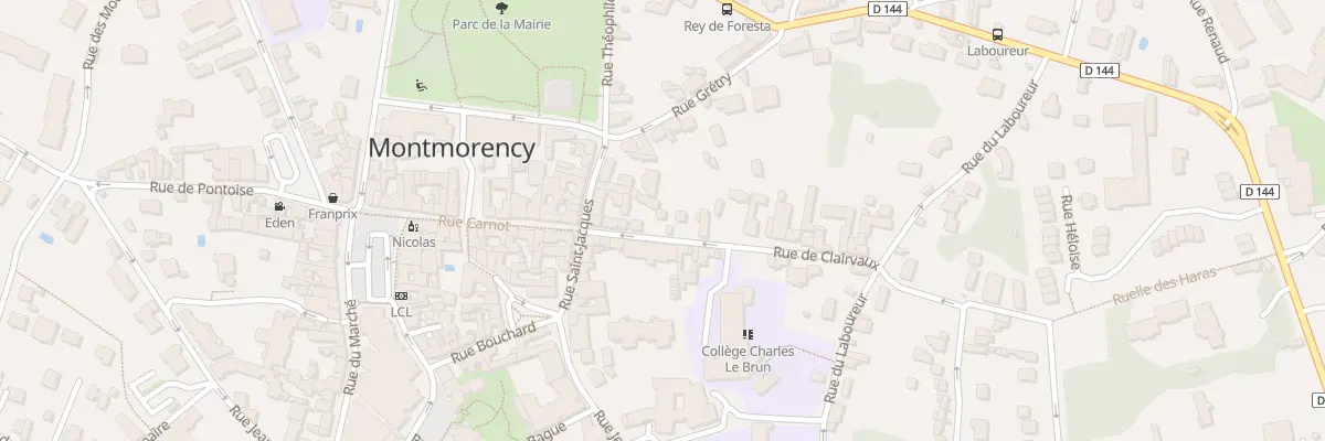 Plan du 11 Rue de Clairvaux à Montmorency