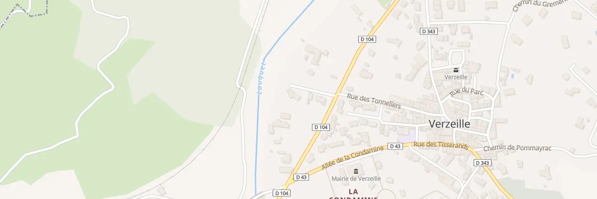 Plan du 6B Rte du Lauquet à Verzeille