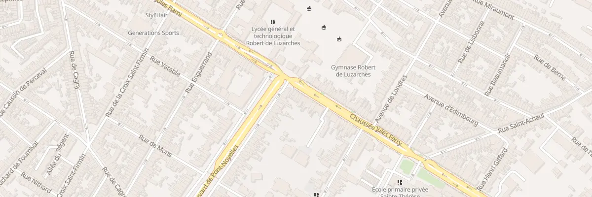Plan du 6 Chs Jules Ferry à Amiens