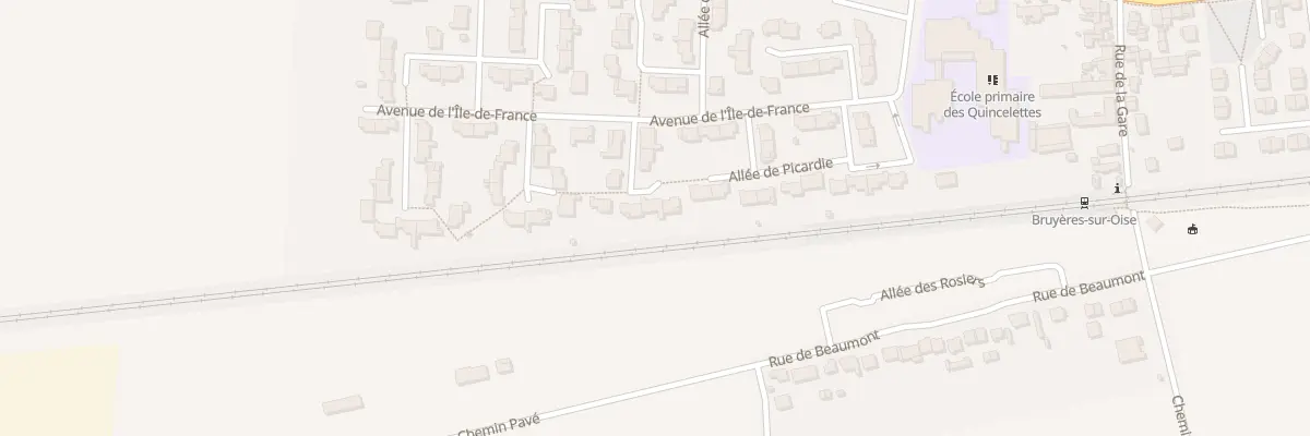 Plan du 7 All d’Alsace à Bruyères-sur-Oise
