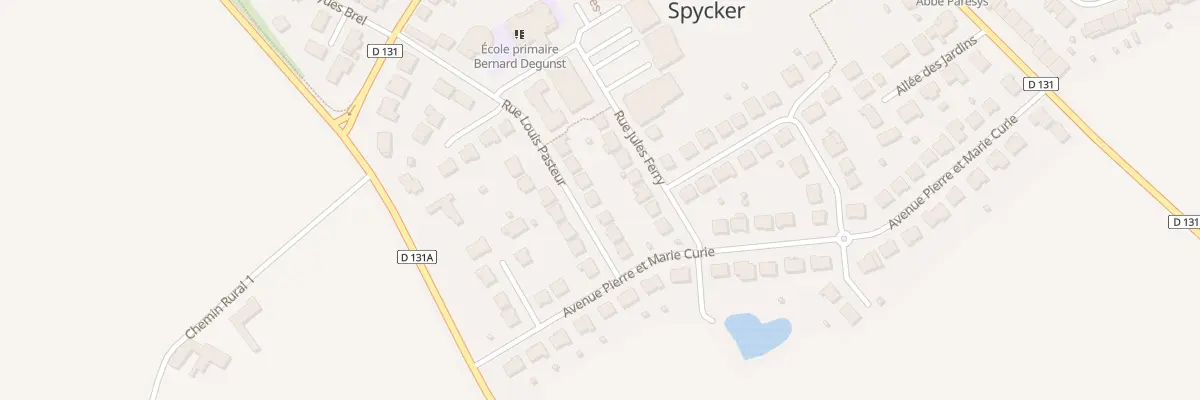 Plan du 8 Rue Pasteur à Spycker
