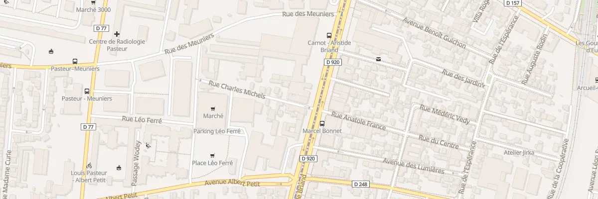 Plan du 2 Rue Charles Michels à Bagneux