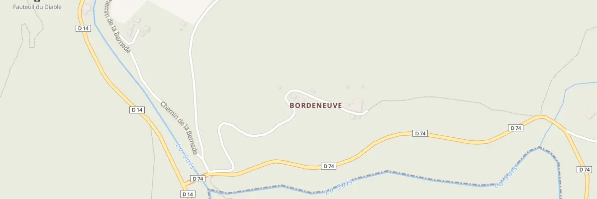 Plan du 156 Bordeneuve à Rennes-les-Bains