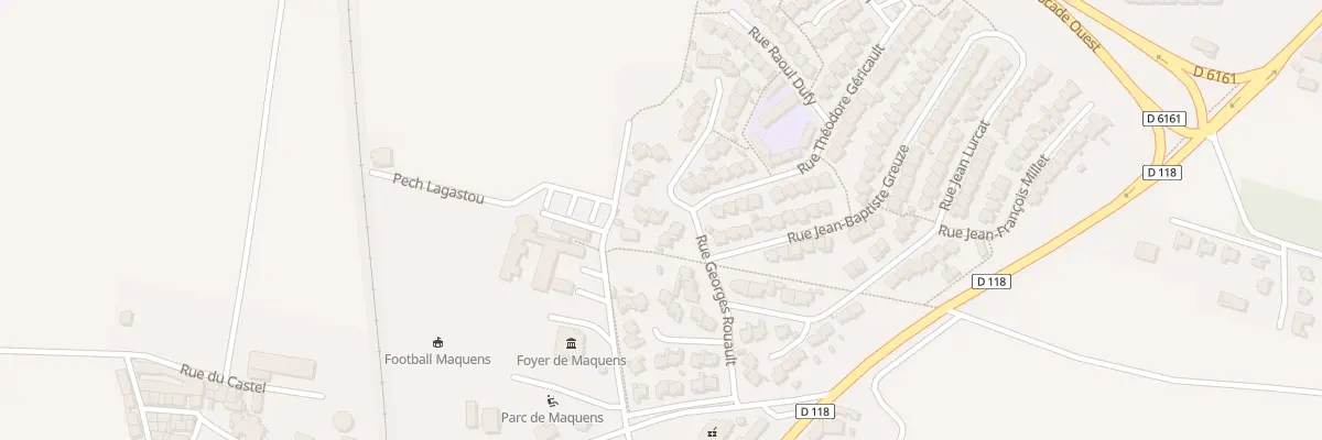 Plan du 1 Rue Claude Monet à Carcassonne