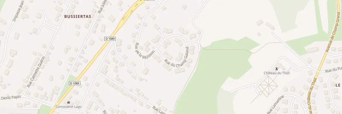 Plan du 3 Rue du Champ Galand à Ussel
