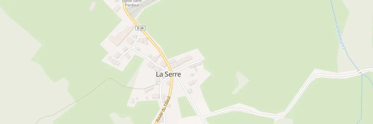 Plan du 5015 Le Bourg à La Serre-Bussière-Vieille