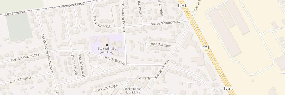 Plan du 14 All des Clottins à Montsoult