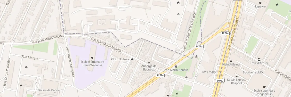 Plan du 8 Rue Marcel Viguier à Bagneux