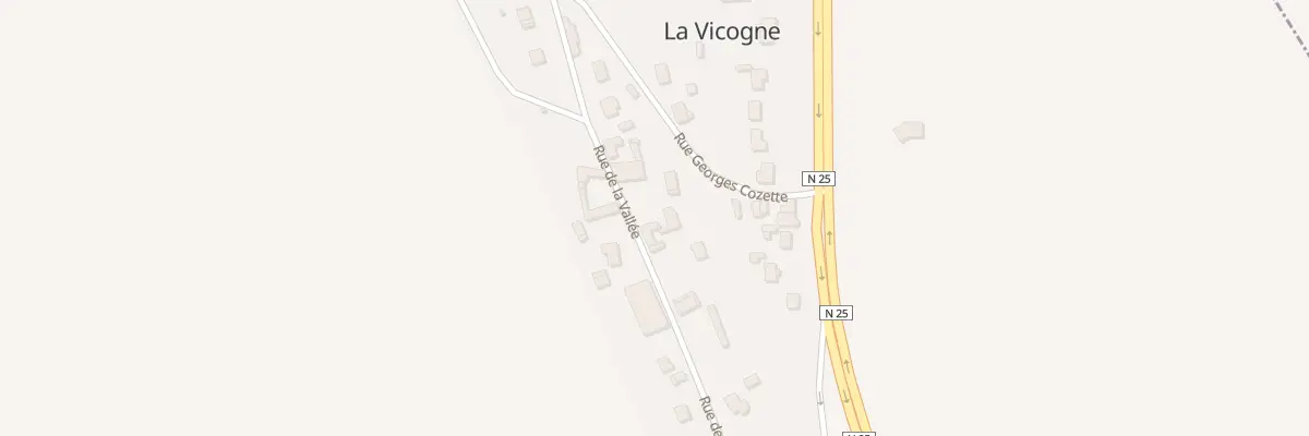 Plan du 9 Rue de la Vallée à La Vicogne