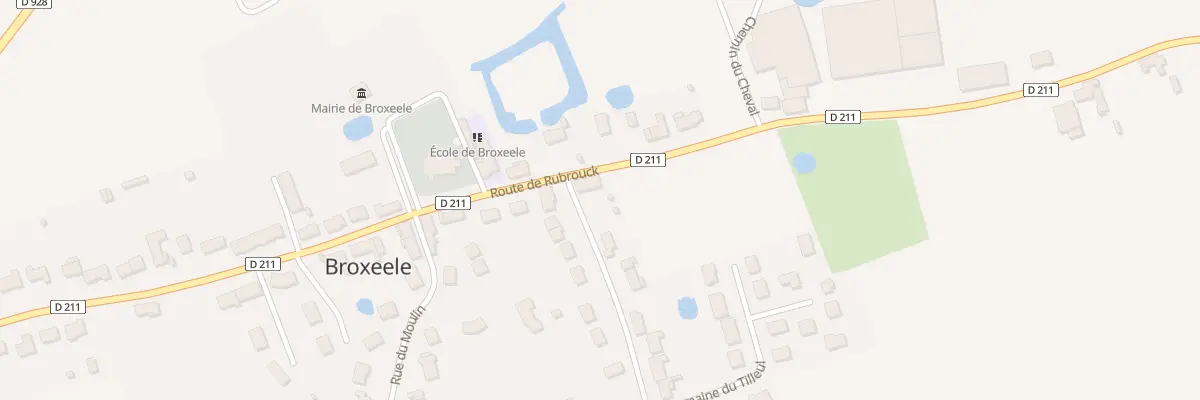 Plan du 1 Rue des Peupliers à Broxeele
