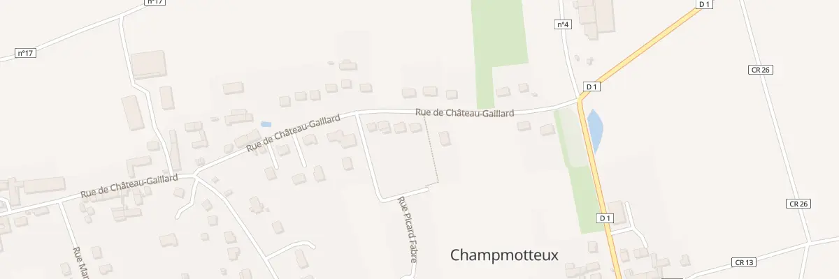 Plan du 36A Rue du Chat Gaillard à Champmotteux