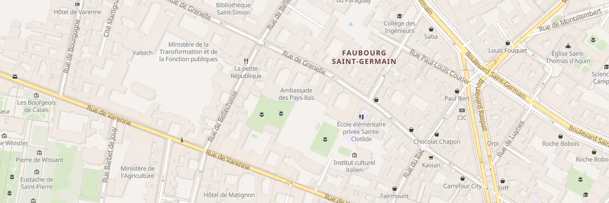 Plan du 83 Rue de Grenelle à Paris 7e Arrondissement