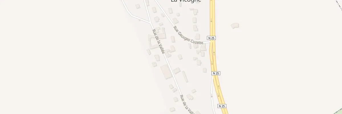 Plan du 7 Rue de la Vallée à La Vicogne