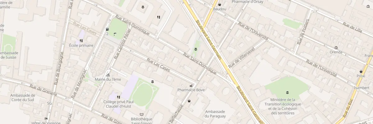 Plan du 11B Rue Saint-Dominique à Paris 7e Arrondissement